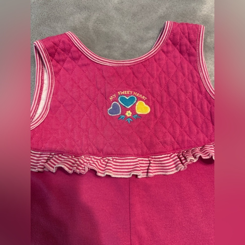 Vintage Pink Circo "My Sweetheart" Romper 18 months - Picture 3 of 6